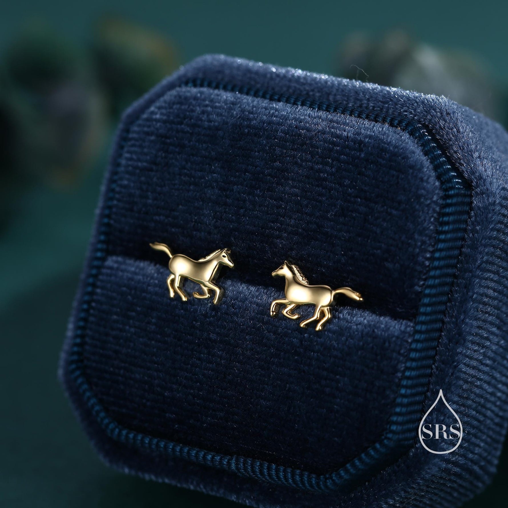 Tiny Little Running Horse Earrings in Sterling Silver, Silver, Horse Lover Earrings, Horse Gift, Horse Jewellery