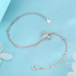 Bumble Bee Double Layer Charm Bracelet