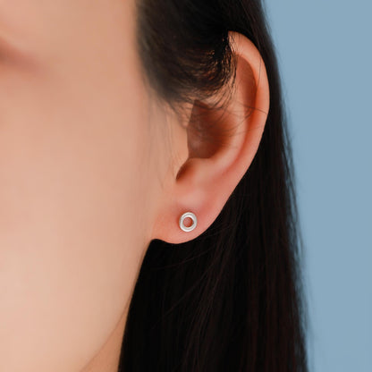 Xo Stud Earrings in Sterling Silver, Kiss Hug Earrings, Silver or Gold, Hugs and kisses, Fun Earrings