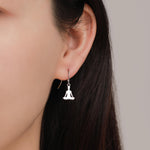 Mismatched Yoga Pose Hook Earrings