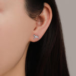 Laika the Space Dog Tiny Stud Earrings in Sterling Silver, Silver or Gold or Rose Gold, Cute Dog Earrings