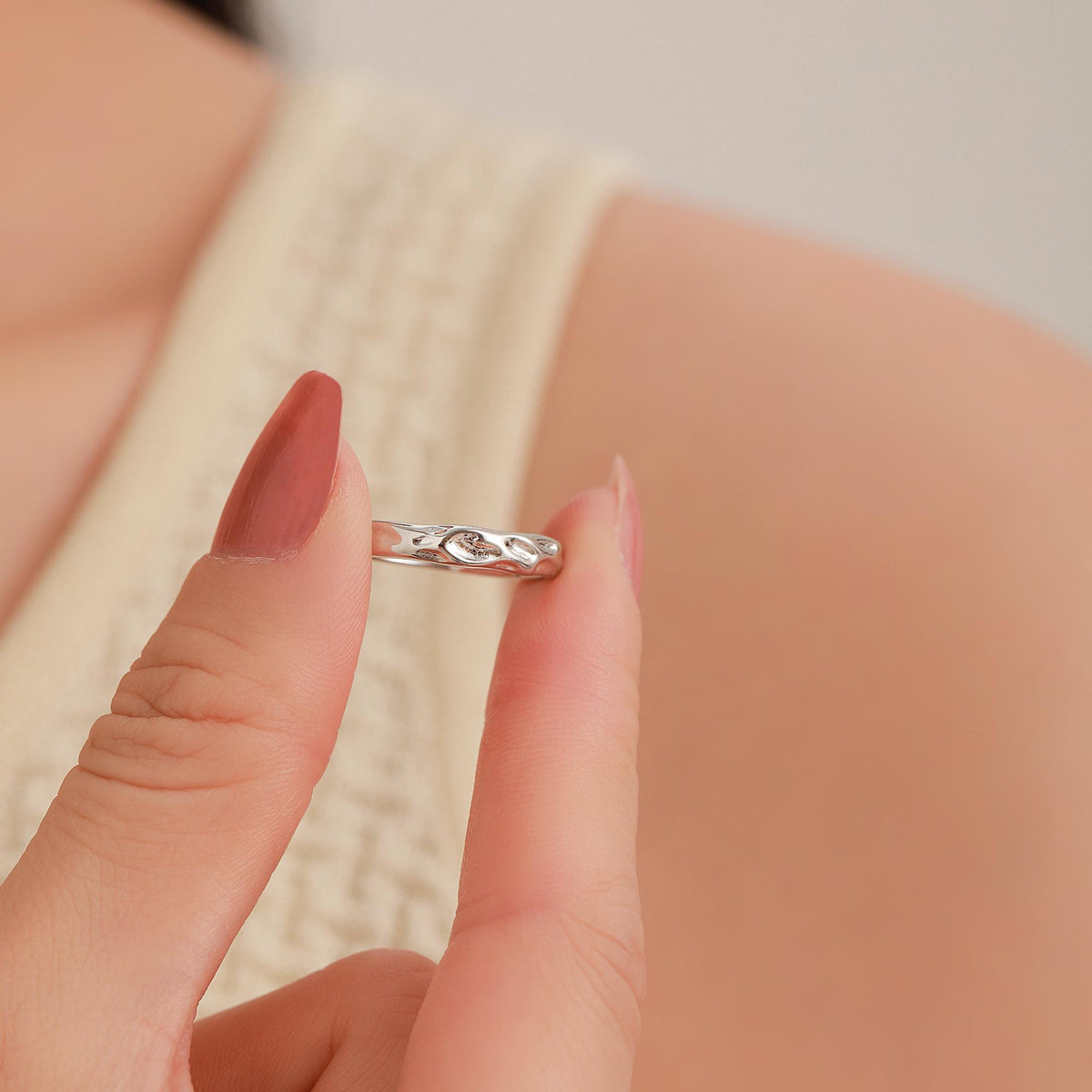 Ripple Wave Stacking Ring