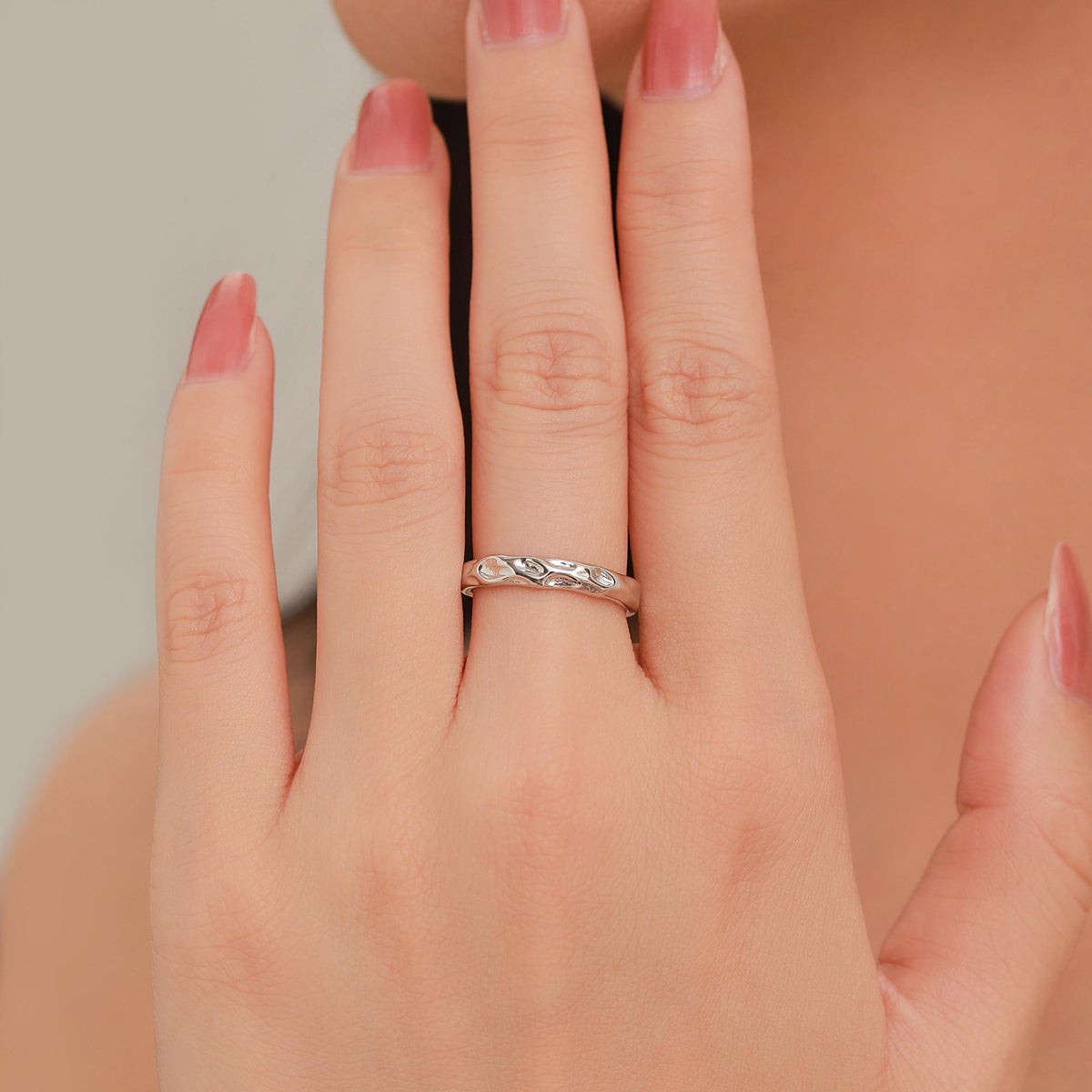 Ripple Wave Stacking Ring