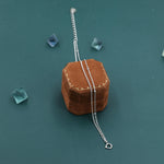 Sterling Silver Double Layer Satellite Chain Bracelet in Sterling Silver, Delicate Layer Bracelet, Minimalist Bracelet