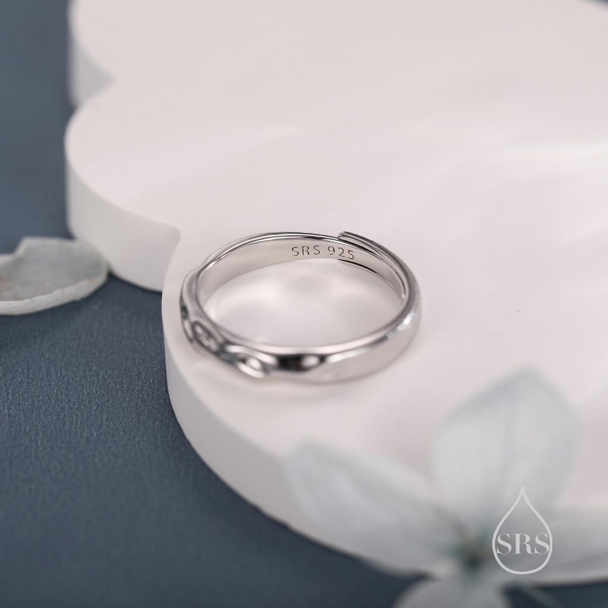 Ripple Wave Stacking Ring