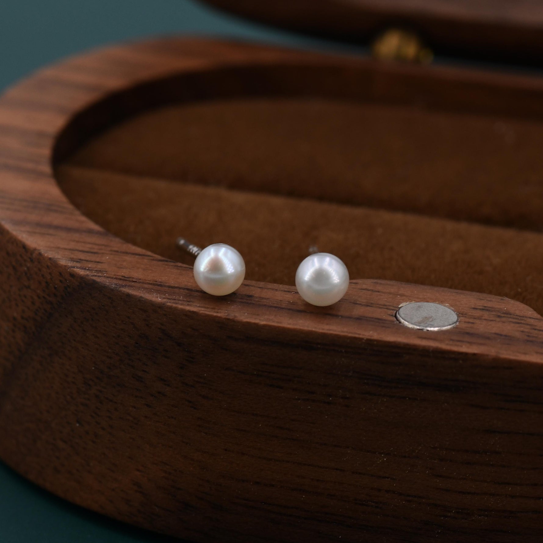 Tiny Pearl Stud Earrings