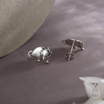 Opposum Stud Earrings in Sterling Silver, Silver or Gold or Rose Gold, Cute Opposum Mouse Earrings, Silver Rodent Earrings