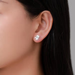 The Plague Doctor Stud Earrings in Sterling Silver, Silver Gold or Rose Gold, Fun and Quirky Gothic Inspired Jewellery