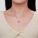 Oxidised Sterling Silver Highland Cow Pendant Necklace, Silver, Gold or Rose Gold Finish, Delicate Highland Cow Necklace, Scottish Jewellery