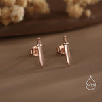 Tiny Dagger Sword Stud Earrings