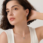 Daisy Flower Chain Huggie Hoop in Sterling Silver, Partial Gold Coated, Flower hoop Earrings, Floral Earrings, 10mm Inner Diameter