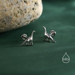 Dinosaur 16G Flat Back Stud Earrings