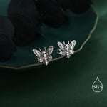 Death's-head Hawkmoth Stud Earrings