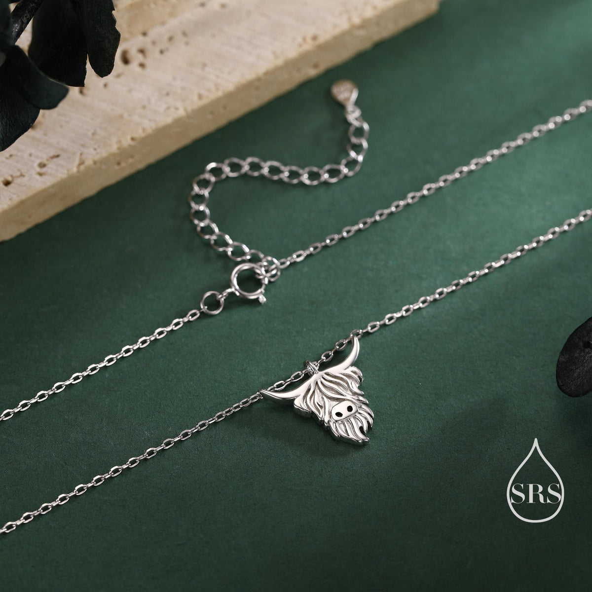 Highland Cow Pendant Necklace