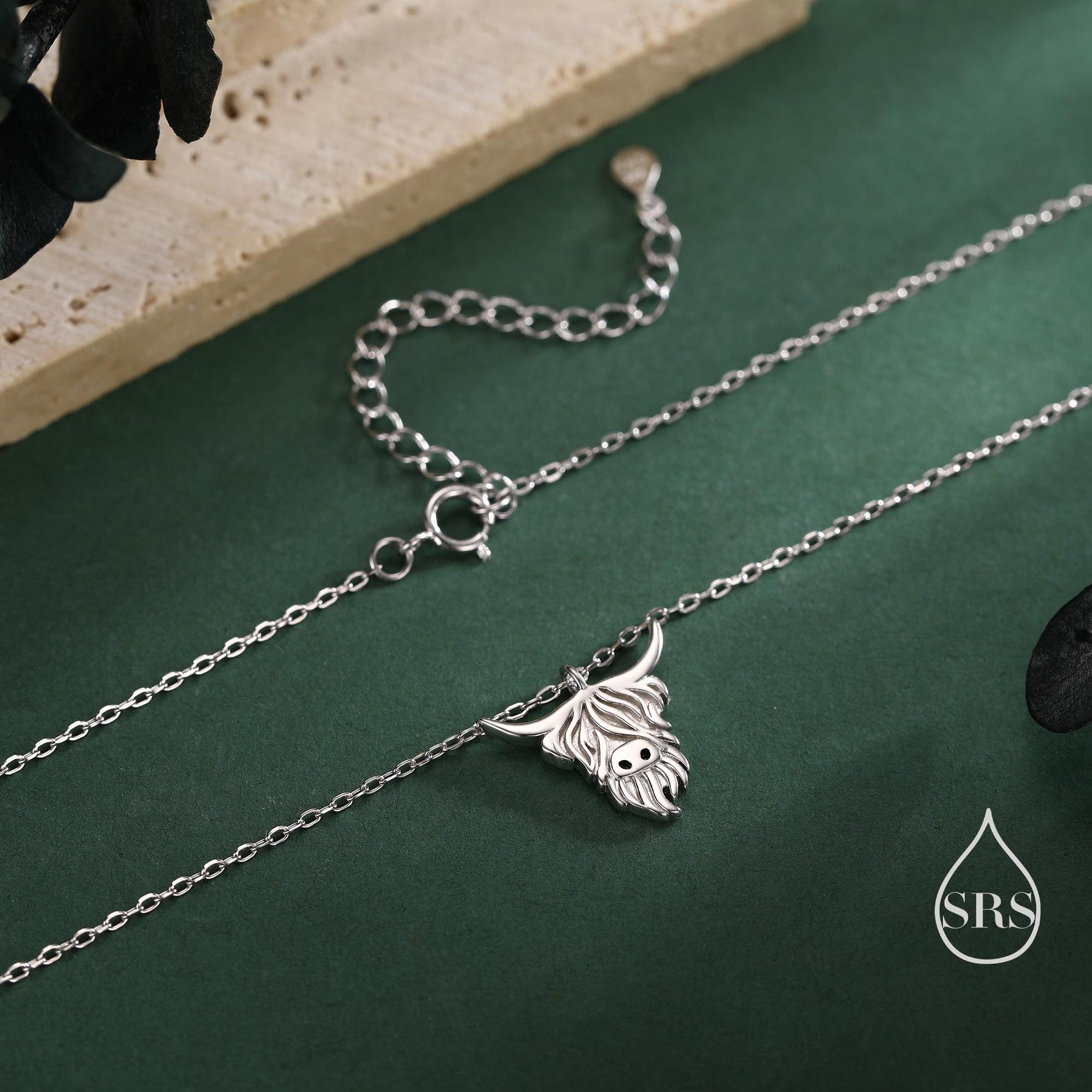 Highland Cow Pendant Necklace