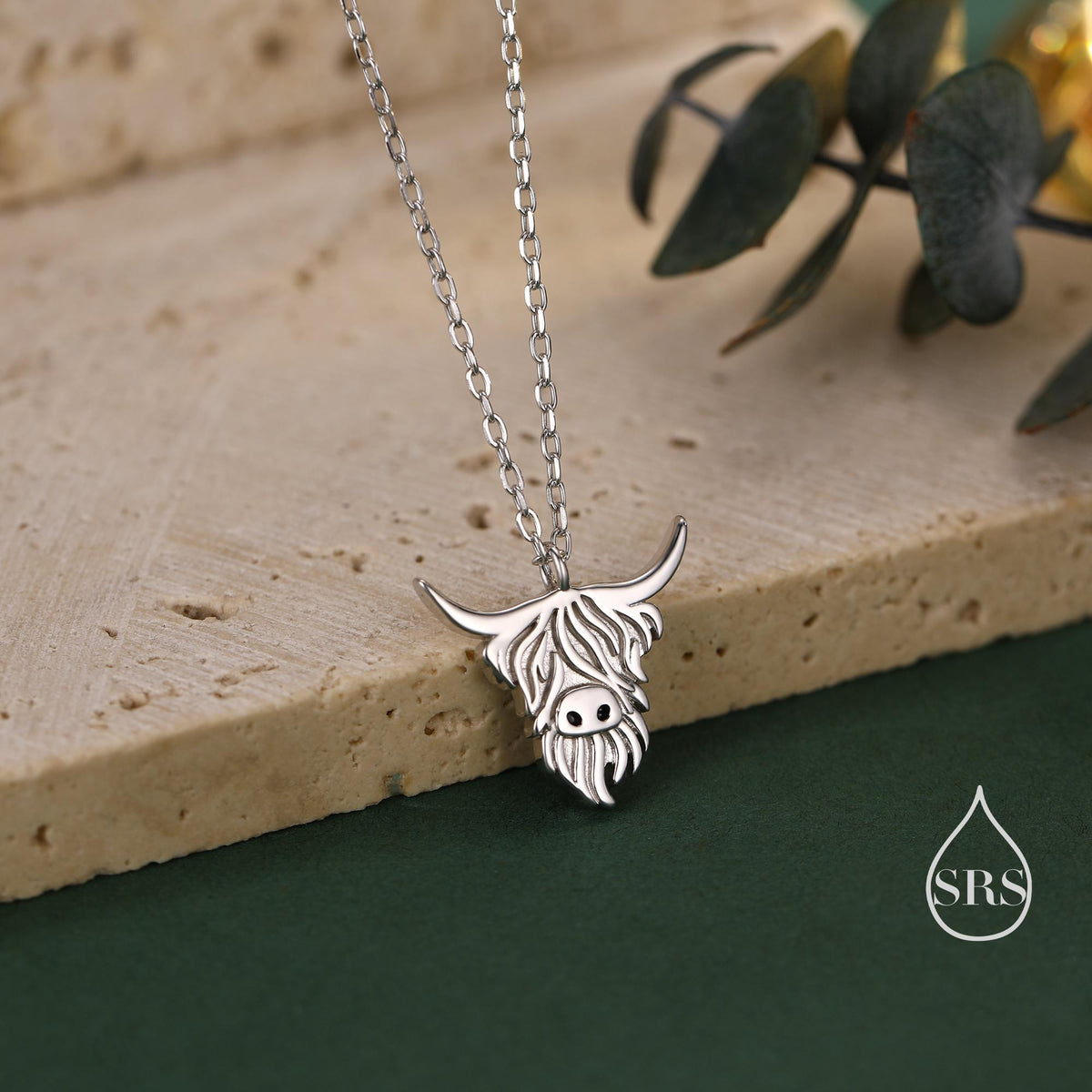 Highland Cow Pendant Necklace