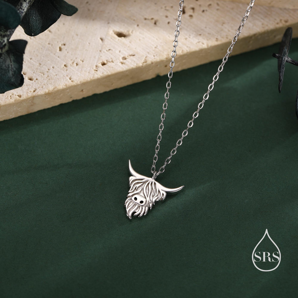 Highland Cow Pendant Necklace