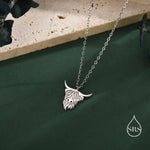 Highland Cow Pendant Necklace