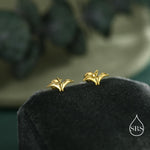 Extra Tiny Pterosaurs Flying Dinosaur 18G Screw Back in Sterling Silver