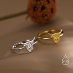 Sterling Silver Highland Cow Ring, Silver or Gold, Adjustable Size, Highland Cow Jewellery, Cow Ring, Scottish Design