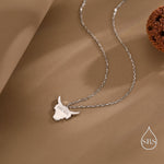 Sterling Silver Enamel Highland Cow Pendant Necklace, Silver or Gold Finish, Delicate Highland Cow Necklace, Scottish Jewellery
