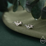Extra Tiny Pterosaurs Flying Dinosaur 18G Screw Back in Sterling Silver