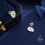 Enamel Sugar Skull Stud Earrings in Sterling Silver, Silver, Gold or Rose Gold, Sugar Skull Earrings, Day of the Dead Earrings, Halloween