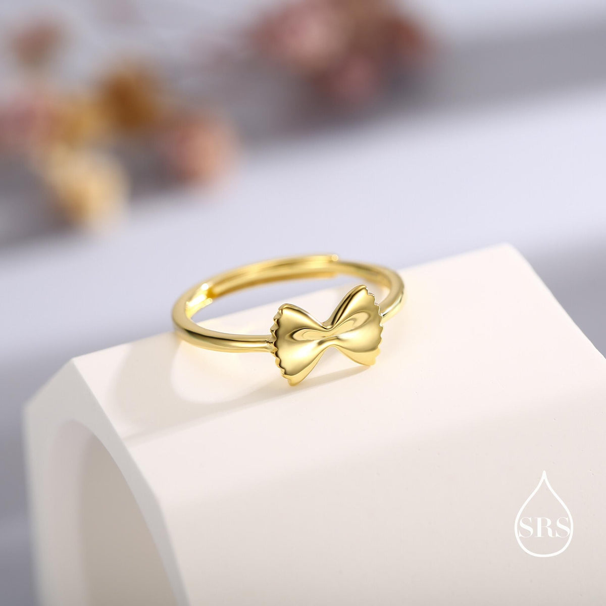 Farfalle Pasta Motif Ring