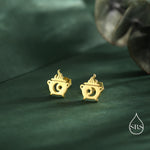 Tiny Cauldron Stud Earrings in Sterling Silver, Silver, Gold or Rose Gold, Small Halloween Earrings