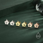 Tiny Cauldron Stud Earrings in Sterling Silver, Silver, Gold or Rose Gold, Small Halloween Earrings