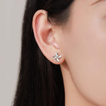 Sterling Silver Pinwheel Stud Earrings, Silver or Gold or Rose Gold, Pinwheel Earrings, Fun and Quirky Jewellery