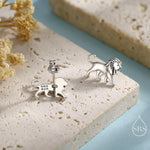 Sterling Silver Lion Stud Earrings, Silver, Gold or Rose Gold, Cute Lion Earrings, Cute and Quirky Earrings