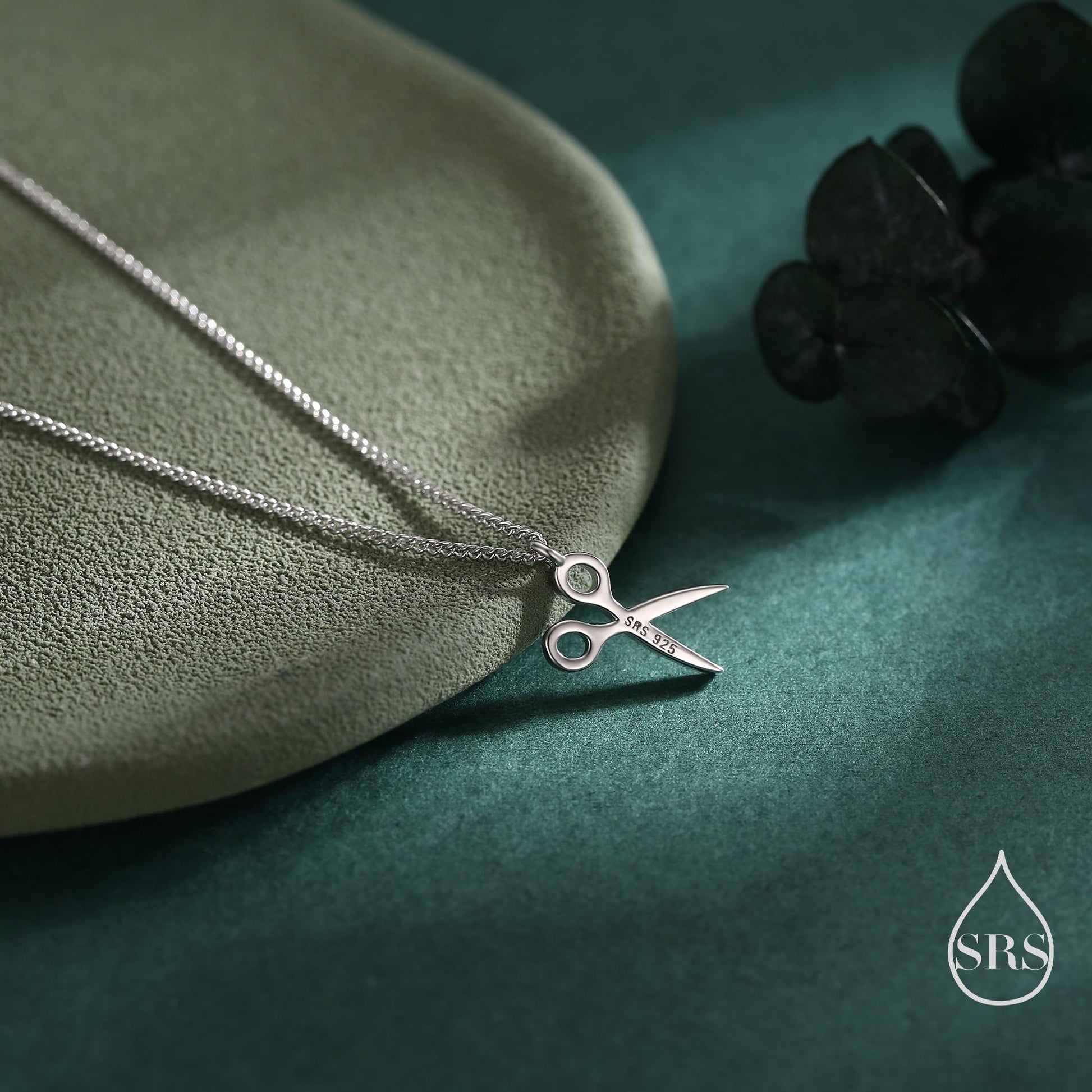 Very Small Scissors Pendant Necklace in Sterling Silver, Silver, Gold or Rose Gold, Cute Scissors Necklace, Silver Scissors Necklace