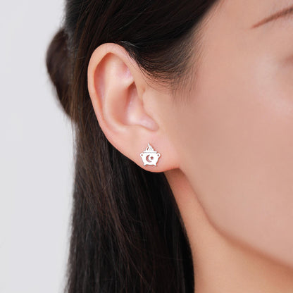 Tiny Cauldron Stud Earrings in Sterling Silver, Silver, Gold or Rose Gold, Small Halloween Earrings