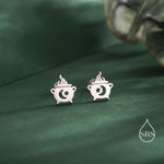 Tiny Cauldron Stud Earrings in Sterling Silver, Silver, Gold or Rose Gold, Small Halloween Earrings