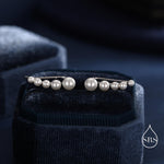Pearl Crawler Earrings in Sterling Silver, Mother of Pearl Ear Crawlers, Simulated Pearls Ear Climbers, Silver, Gold or Rose Gold