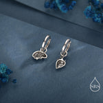Anatomical Brain and Heart Asymmetric Huggie Hoop Earrings in Sterling Silver, Silver, Gold or Rose Gold, Science Jewellery, Heart and Mind