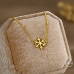 Sterling Silver Snowflake Bracelet, Silver or Gold or Rose gold, Snowflake Charm Bracelet, Extra Delicate and Dainty