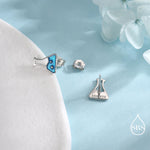 Sterling Silver Chemistry Flask Stud Earrings, Available in Silver, Gold or Rose Gold Finish, Cute Fun Quirky, Science Inspired