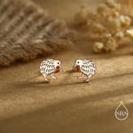 Sterling Silver Kiwi Bird Stud Earrings, Silver, Gold or Rose Gold, Animal Lover, Nature Inspired, New Zealand Native