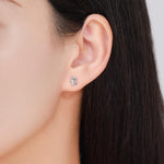Mismatched Card Suit Spade with King Stud Earrings in Sterling Silver, Spade Earrings, Gold or Rose Gold, Asymmetric Earrings
