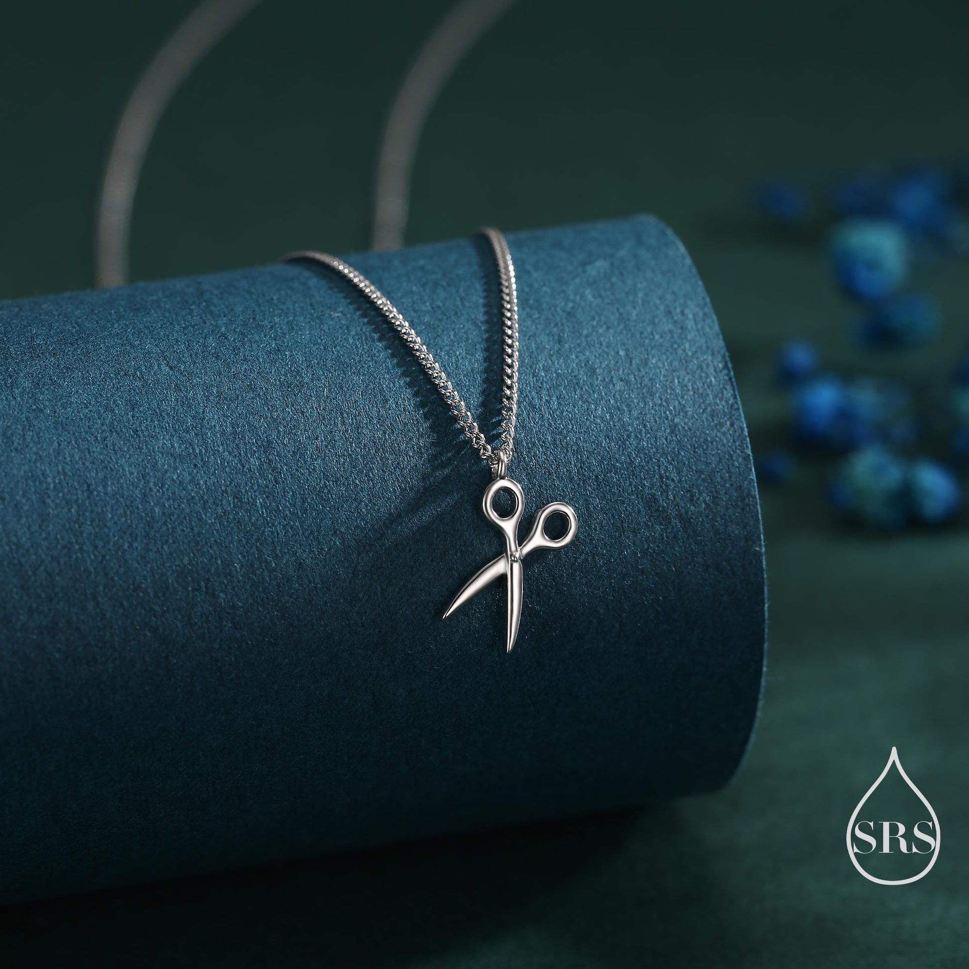 Very Small Scissors Pendant Necklace in Sterling Silver, Silver, Gold or Rose Gold, Cute Scissors Necklace, Silver Scissors Necklace