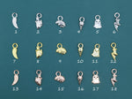 Halloween Theme Charms for Huggie Hoops, Sold as a pair, Sterling Silver Charms for Earrings, Detachable, Silver or Gold or Rose Gold