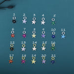 CZ Flower Charms for Huggie Hoops, Sterling Silver Crystal Flower Charms, Detachable Charms for Hoop Earrings, Silver or Gold Finish