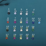 CZ Flower Charms for Huggie Hoops, Sterling Silver Crystal Flower Charms, Detachable Charms for Hoop Earrings, Silver or Gold Finish