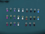 CZ Droplet Charms for Huggie Hoops, Sterling Silver, Gold, or Rose Gold, Pear Shaped, Detachable Earrings Charms