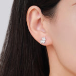West Highland Terrier (Westie) Sterling Silver Stud Earrings, Silver, Gold or Rose Gold, Nature Inspired Pet Animal Earrings