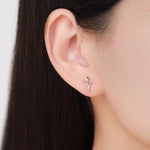 Dainty Tulip Flower Stud Earrings in Sterling Silver, Silver, Gold or Rose Gold Finish, Flower Earrings, Tulip Earrings, Spring Earrings