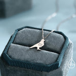 Pigeon Pendant Necklace in Sterling Silver, Pigeon Pendant, Cute Pigeon Necklace, Bird Necklace, Nature Inspired