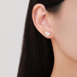 Squirrel Stud Earrings in Sterling Silver, Cute Fun Quirky, Gift for Her, Animal Lover, Nature Inspired
